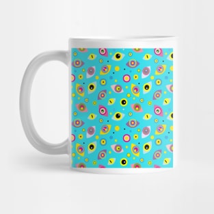 Multi-colored eyes (blue) Mug